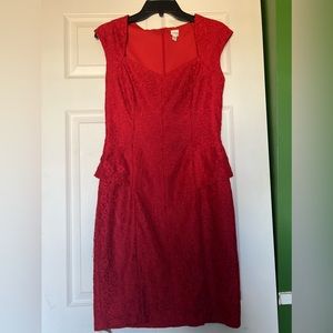 Red Sangria lace dress